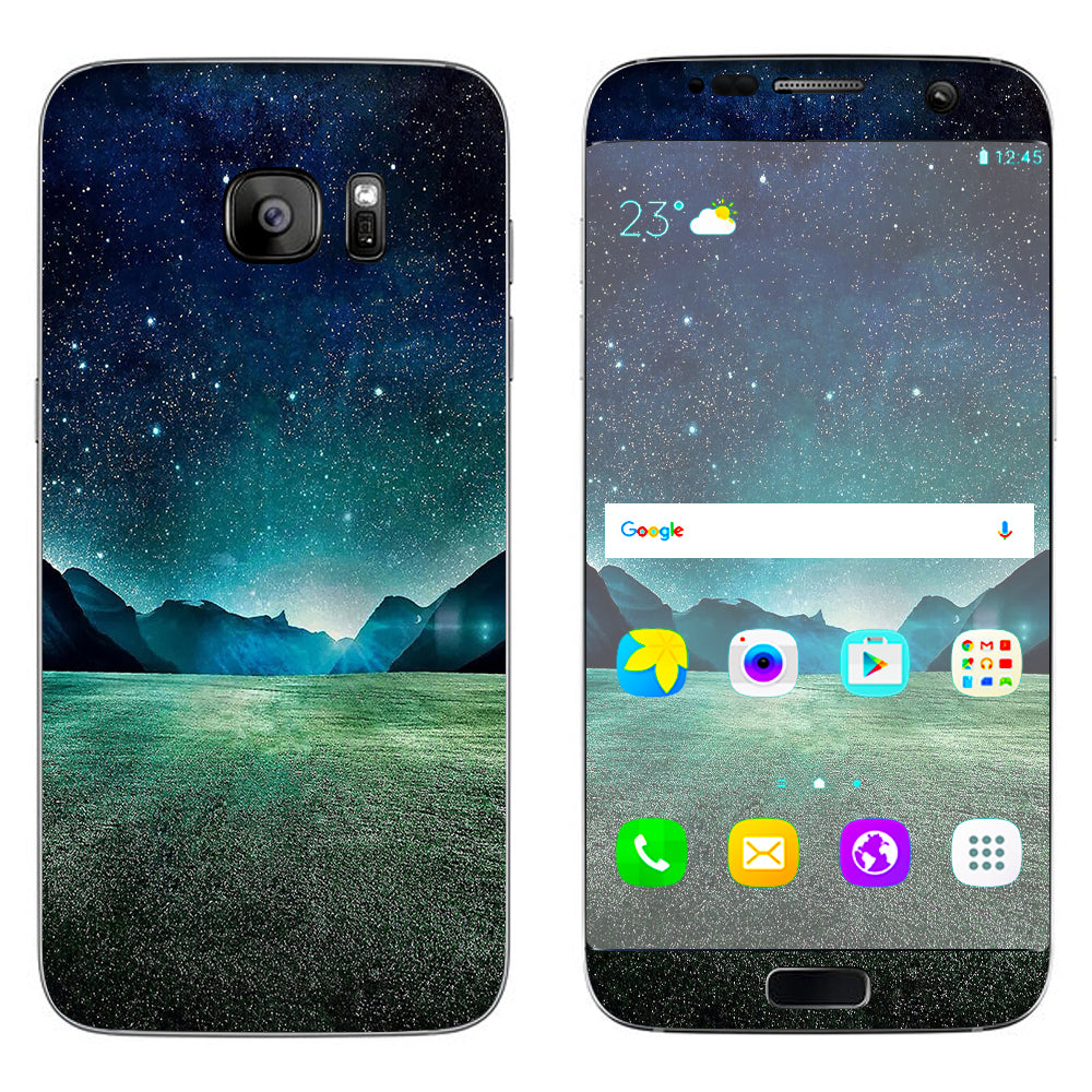  Starry Nightfield Samsung Galaxy S7 Edge Skin