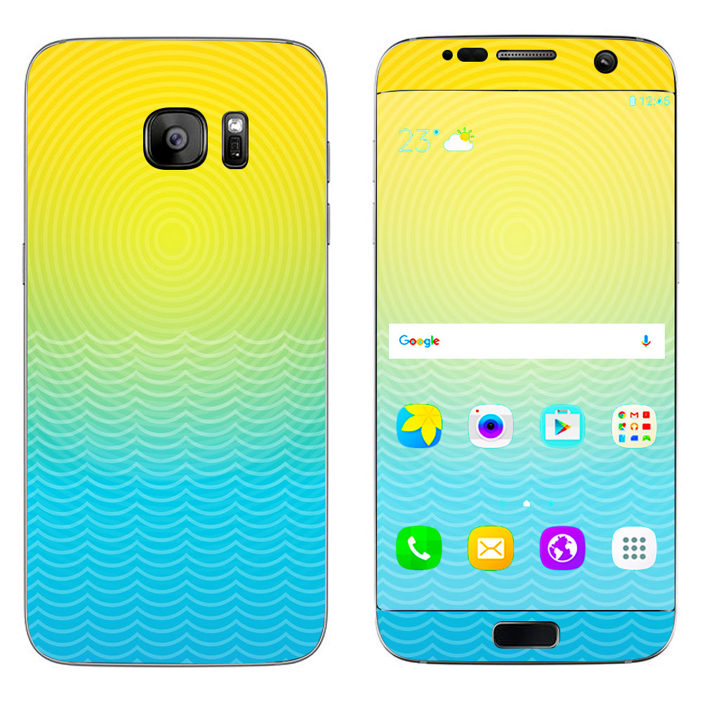  Sun And Ocean Samsung Galaxy S7 Edge Skin