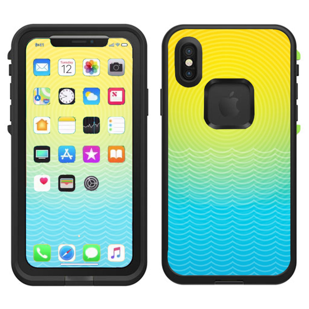  Sun And Ocean Lifeproof Fre Case iPhone X Skin