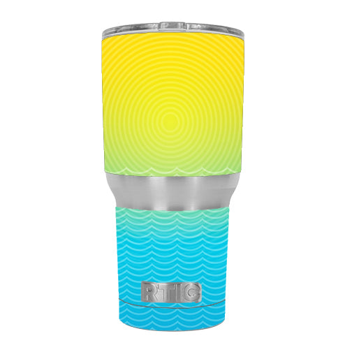  Sun And Ocean RTIC 30oz Tumbler Skin