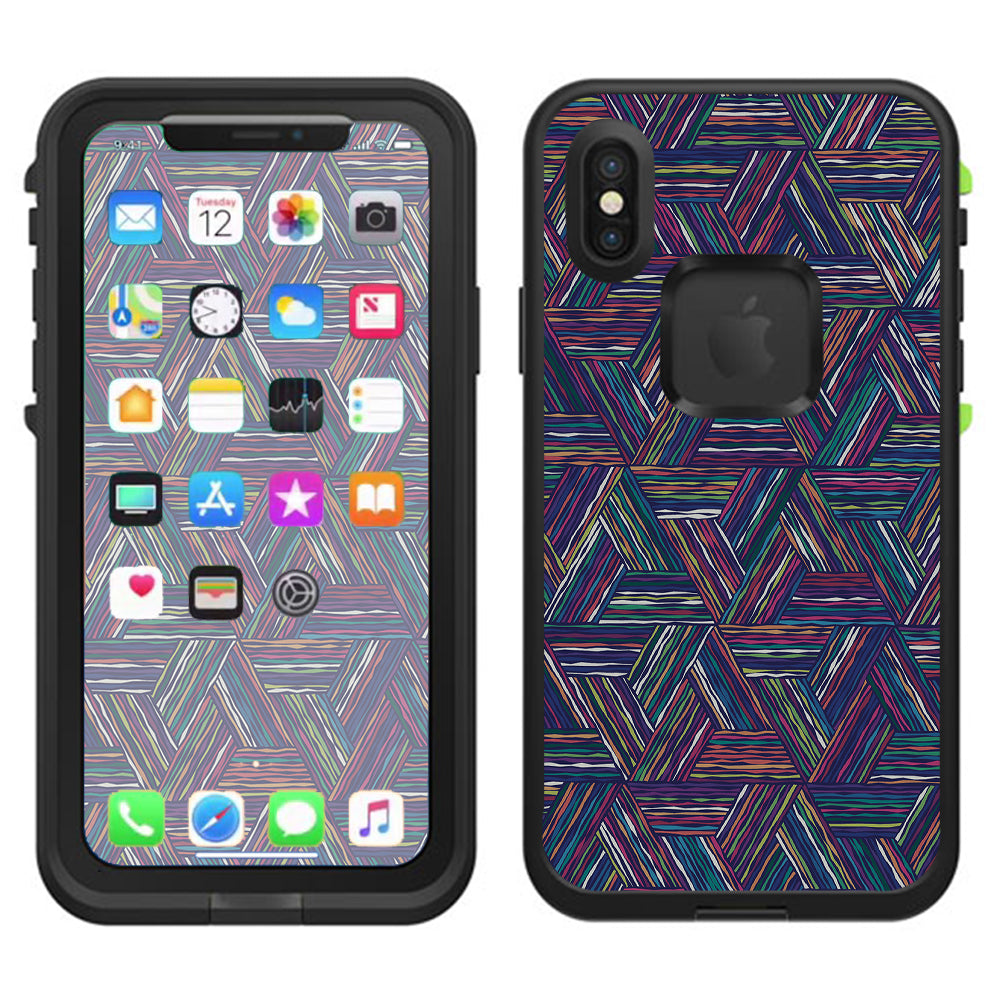  Triangle Weave Lifeproof Fre Case iPhone X Skin