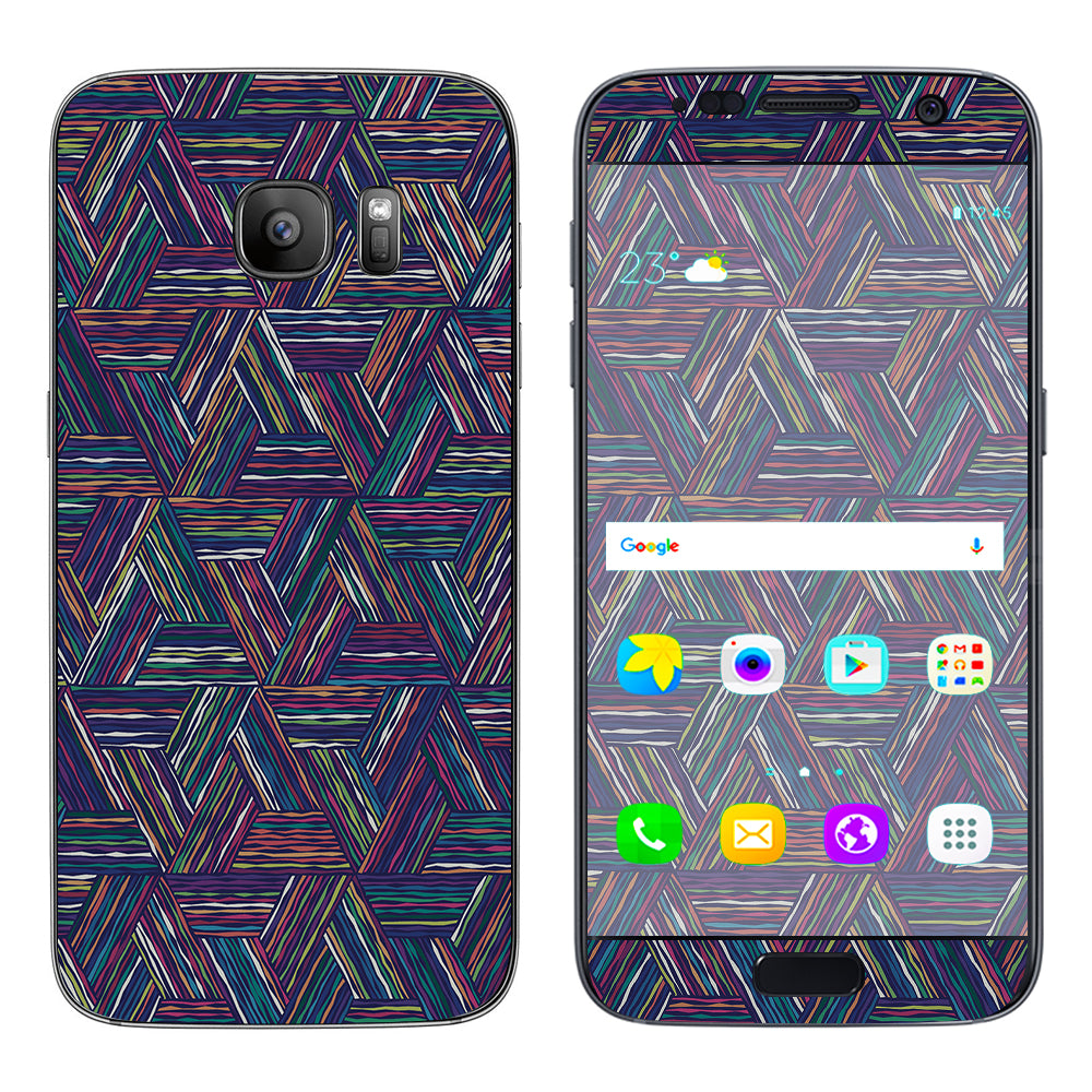  Triangle Weave Samsung Galaxy S7 Skin