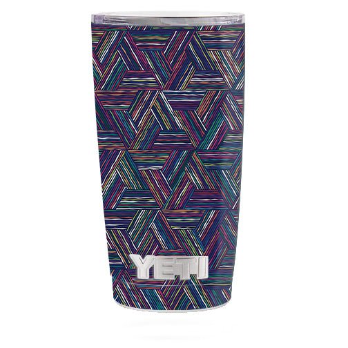  Triangle Weave Yeti 20oz Rambler Tumbler Skin