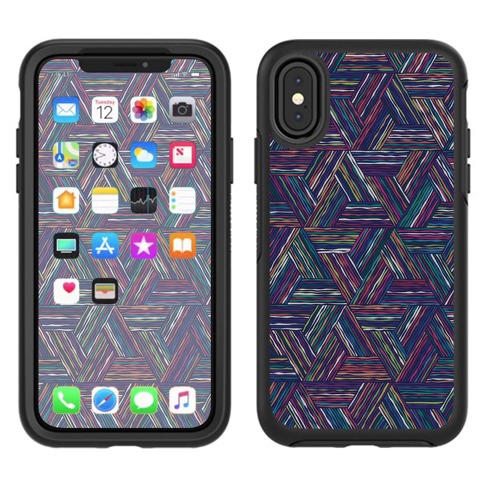  Triangle Weave Otterbox Defender Apple iPhone X Skin