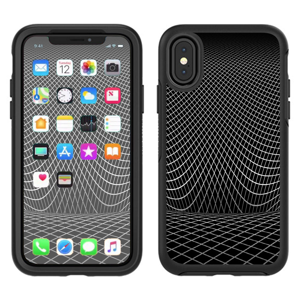  Wire Frame Illusion Otterbox Defender Apple iPhone X Skin