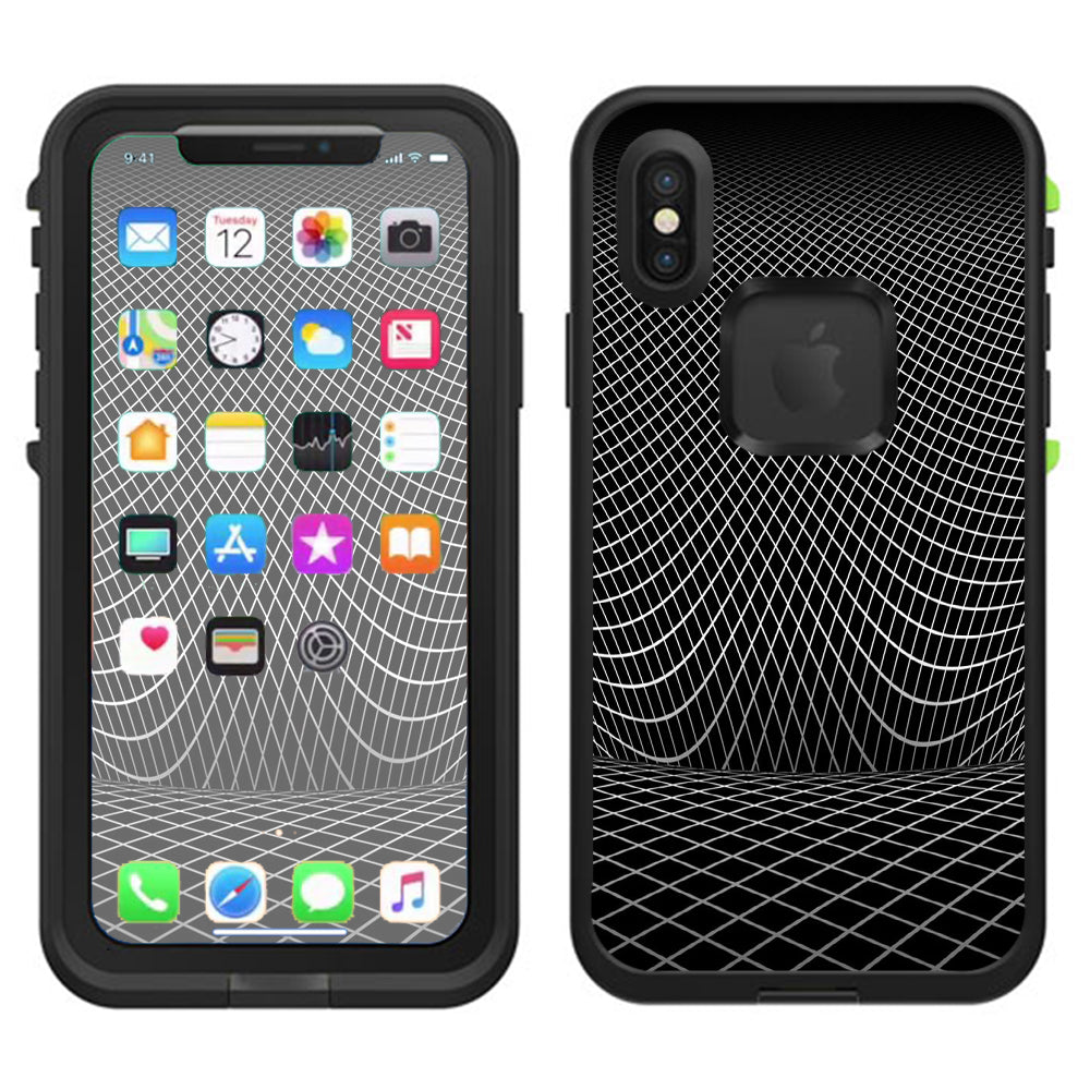  Wire Frame Illusion Lifeproof Fre Case iPhone X Skin
