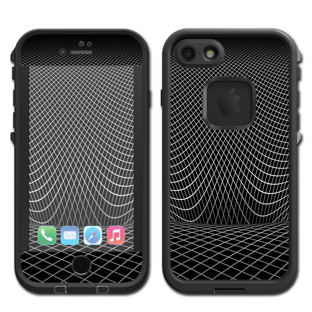  Wire Frame Illusion Lifeproof Fre iPhone 7 or iPhone 8 Skin