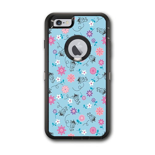  Bees Flowers Otterbox Defender iPhone 6 PLUS Skin