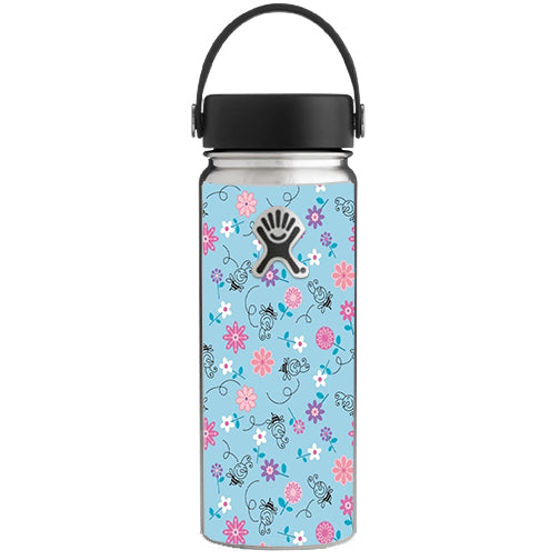  Bees Flowers Hydroflask 18oz Wide Mouth Skin