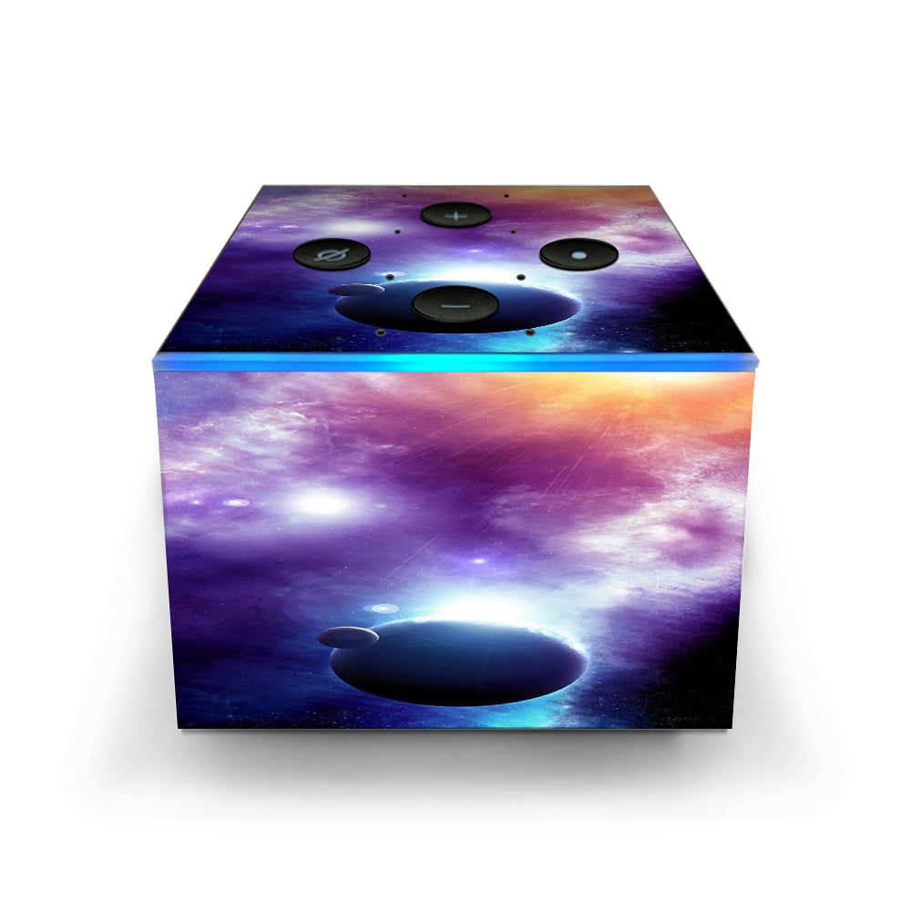  Sun Rays Galaxy Planets Amazon Fire TV Cube Skin