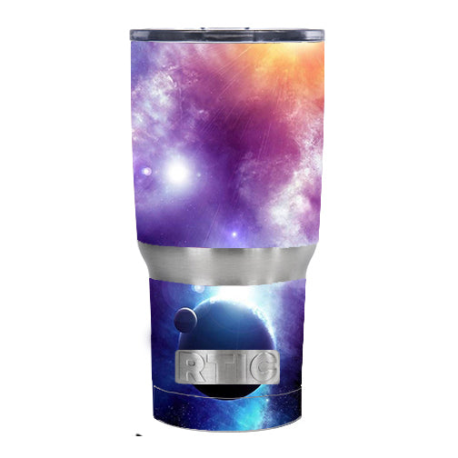  Sun Rays Galaxy Planets RTIC 20oz Tumbler Skin