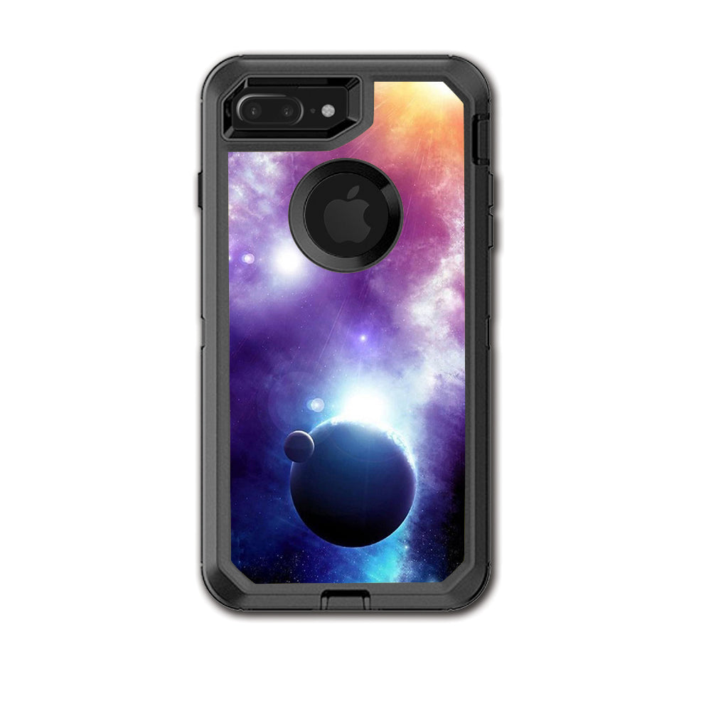  Sun Rays Galaxy Planets Otterbox Defender iPhone 7+ Plus or iPhone 8+ Plus Skin
