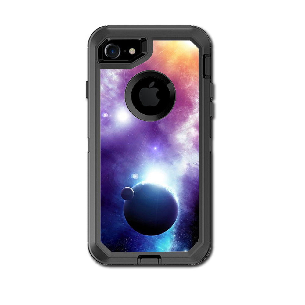  Sun Rays Galaxy Planets Otterbox Defender iPhone 7 or iPhone 8 Skin