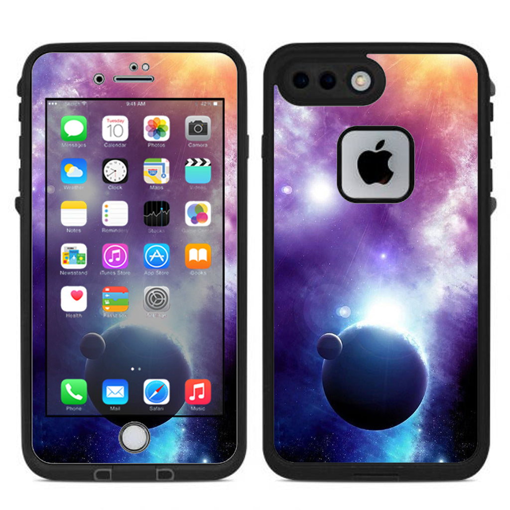  Sun Rays Galaxy Planets Lifeproof Fre iPhone 7 Plus or iPhone 8 Plus Skin