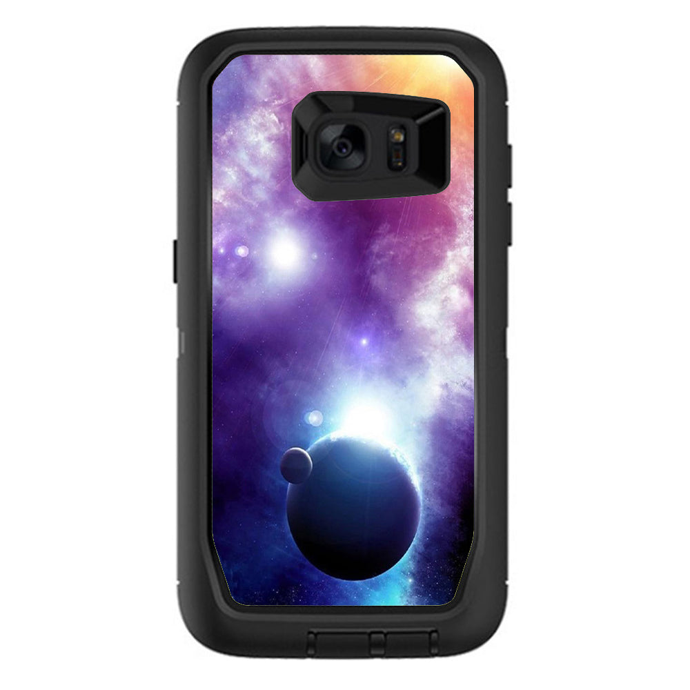  Sun Rays Galaxy Planets Otterbox Defender Samsung Galaxy S7 Edge Skin