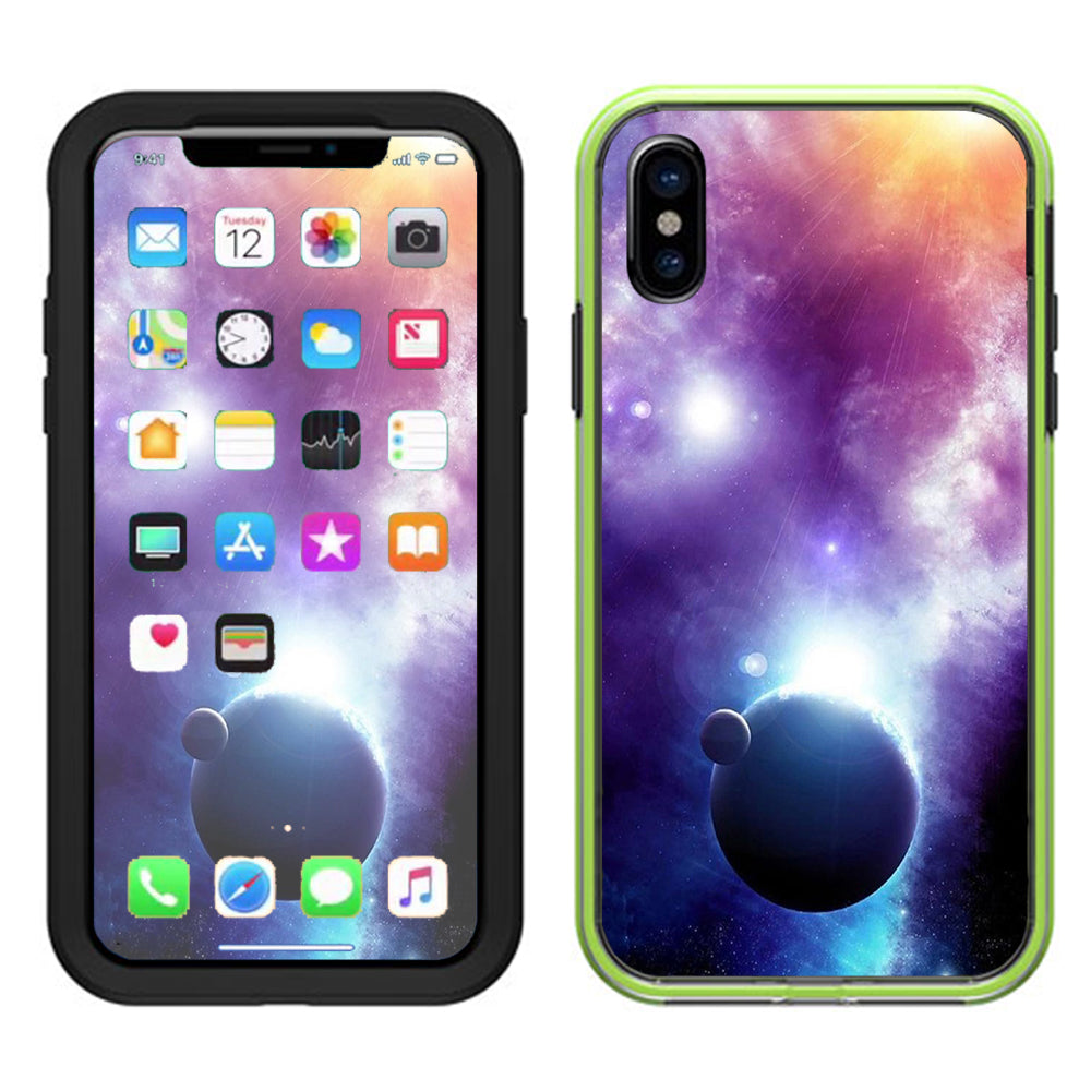  Sun Rays Galaxy Planets Lifeproof Slam Case iPhone X Skin