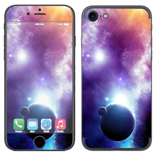  Sun Rays Galaxy Planets Apple iPhone 7 or iPhone 8 Skin