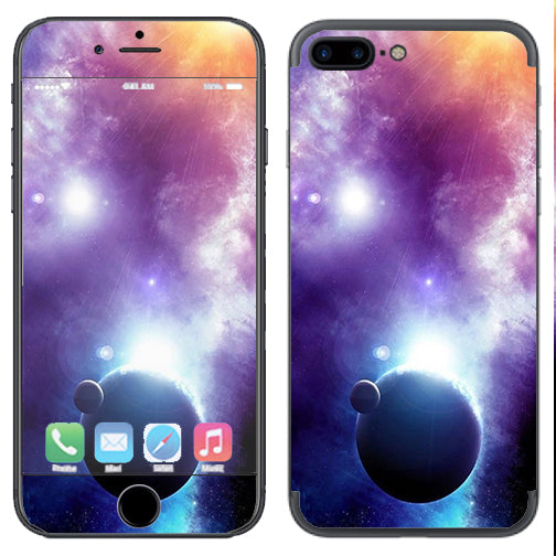  Sun Rays Galaxy Planets Apple  iPhone 7+ Plus / iPhone 8+ Plus Skin