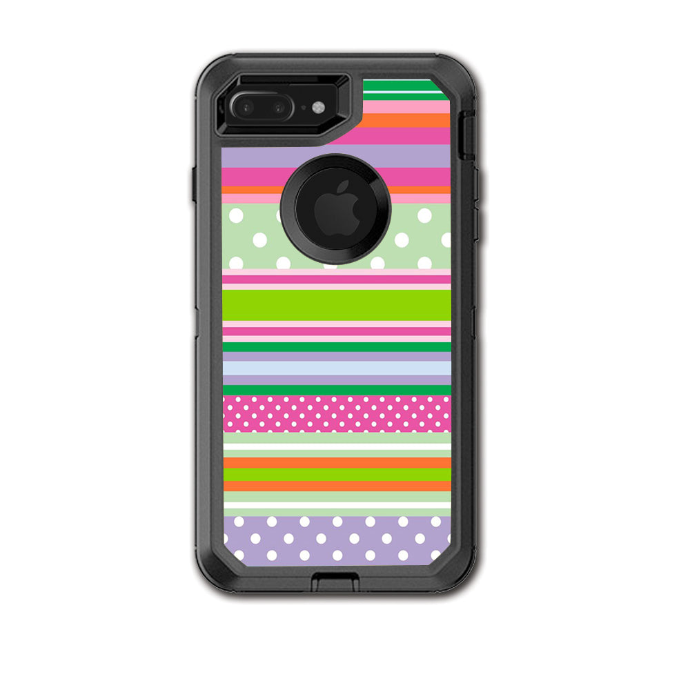  Colorful Chevron Otterbox Defender iPhone 7+ Plus or iPhone 8+ Plus Skin