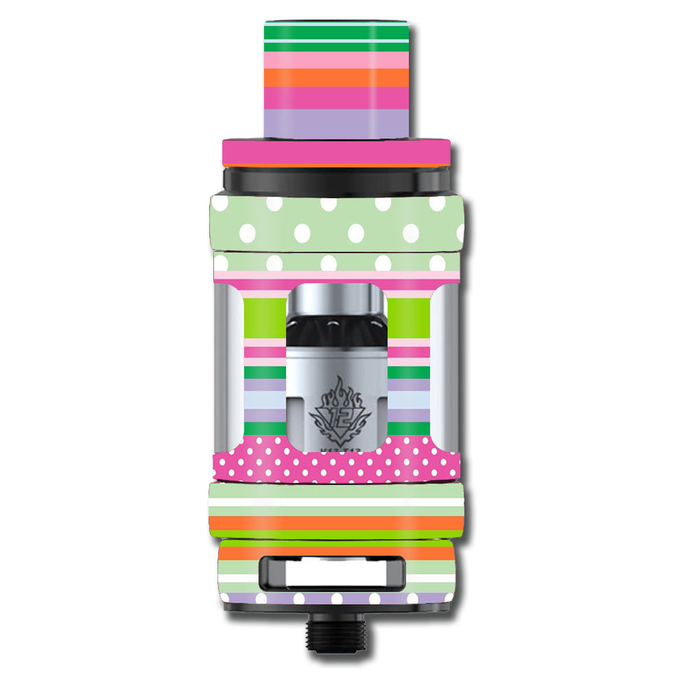  Colorful Chevron Smok TFV12 Tank Skin