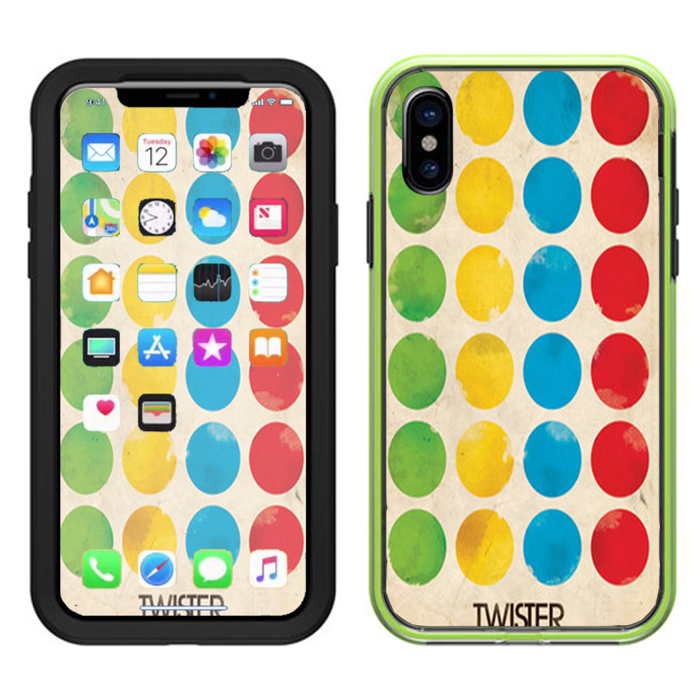 Twister Dots Lifeproof Slam Case iPhone X Skin