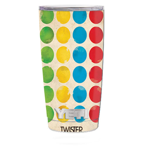  Twister Dots Yeti 20oz Rambler Tumbler Skin