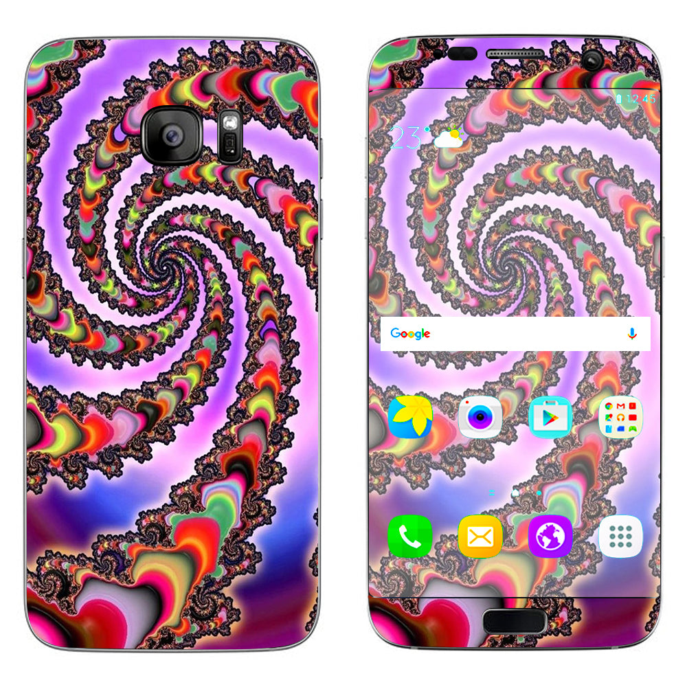  Trippy Swirl Samsung Galaxy S7 Edge Skin