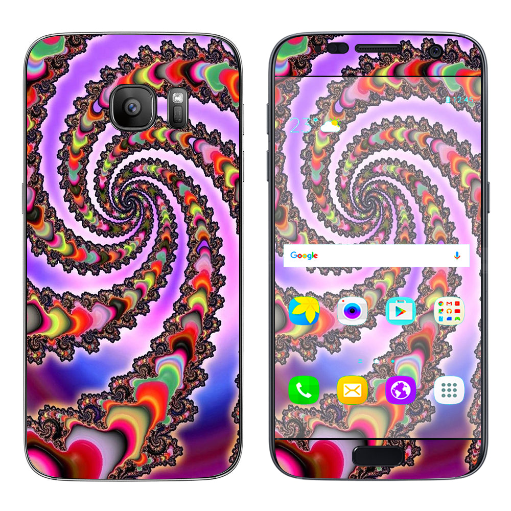  Trippy Swirl Samsung Galaxy S7 Skin