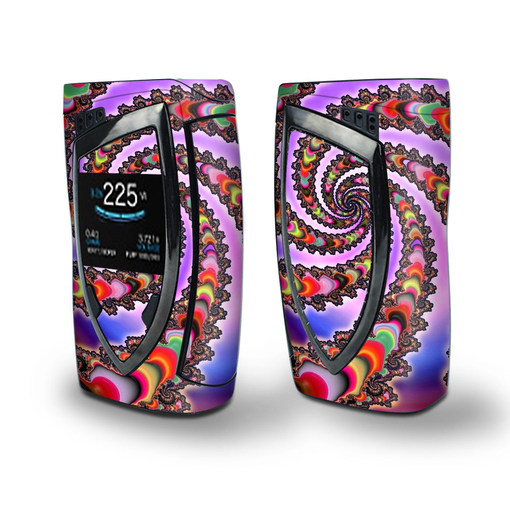 Skin Decal Vinyl Wrap for Smok Devilkin Kit 225w Vape (includes TFV12 Prince Tank Skins) skins cover/ trippy swirl