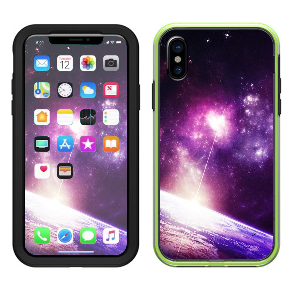  Galaxy Purple Nebula Lifeproof Slam Case iPhone X Skin