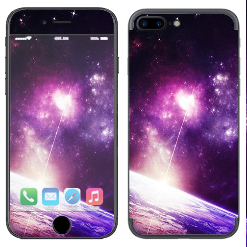  Galaxy Purple Nebula Apple  iPhone 7+ Plus / iPhone 8+ Plus Skin
