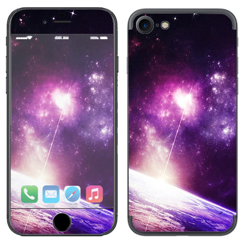  Galaxy Purple Nebula Apple iPhone 7 or iPhone 8 Skin