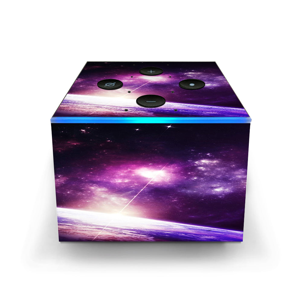  Galaxy Purple Nebula Amazon Fire TV Cube Skin