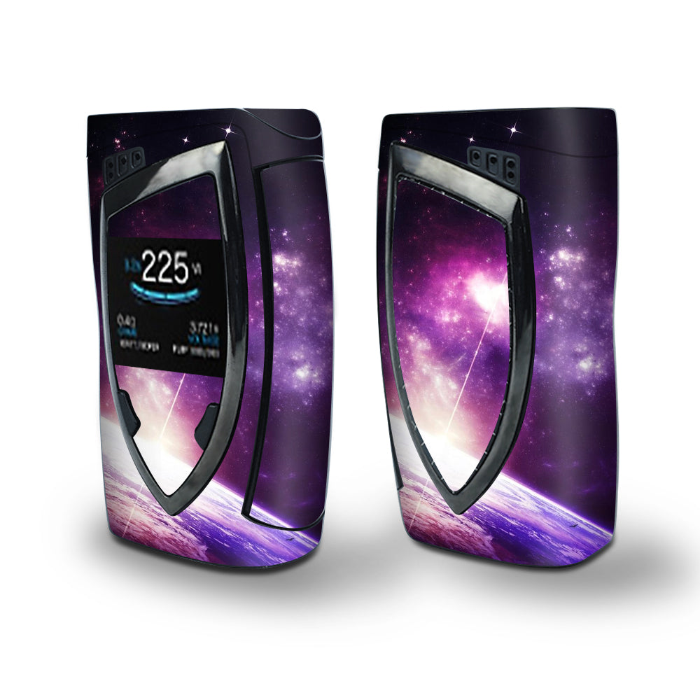 Skin Decal Vinyl Wrap for Smok Devilkin Kit 225w Vape (includes TFV12 Prince Tank Skins) skins cover/ galaxy purple nebula