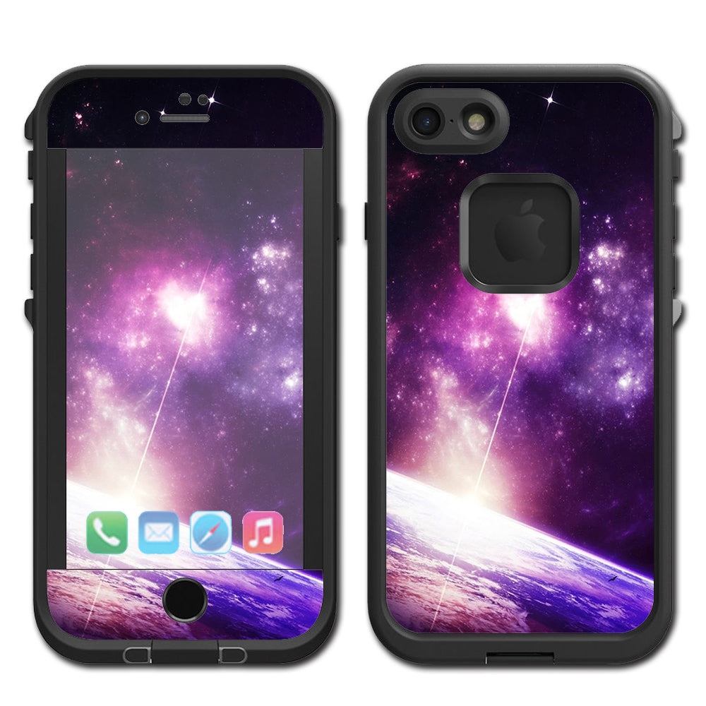 Galaxy Purple Nebula Lifeproof Fre iPhone 7 or iPhone 8 Skin
