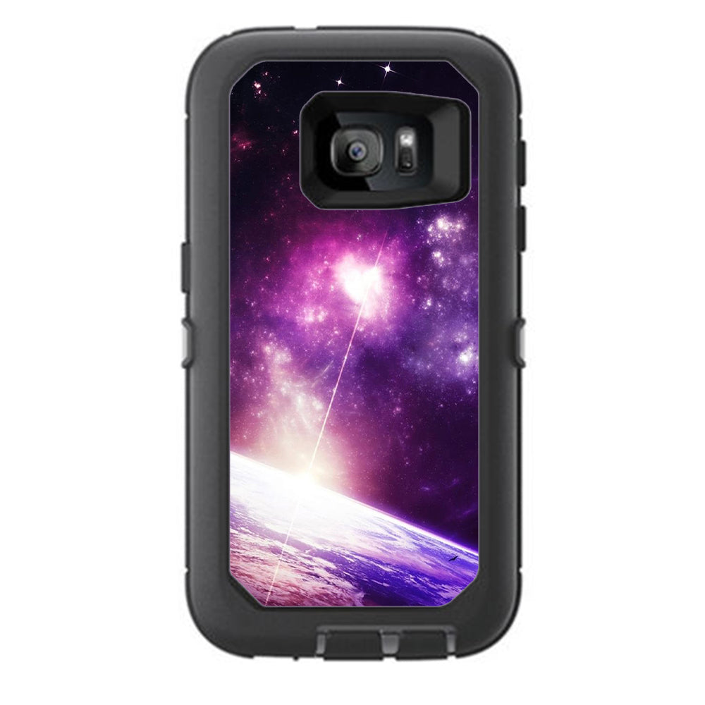  Galaxy Purple Nebula Otterbox Defender Samsung Galaxy S7 Skin