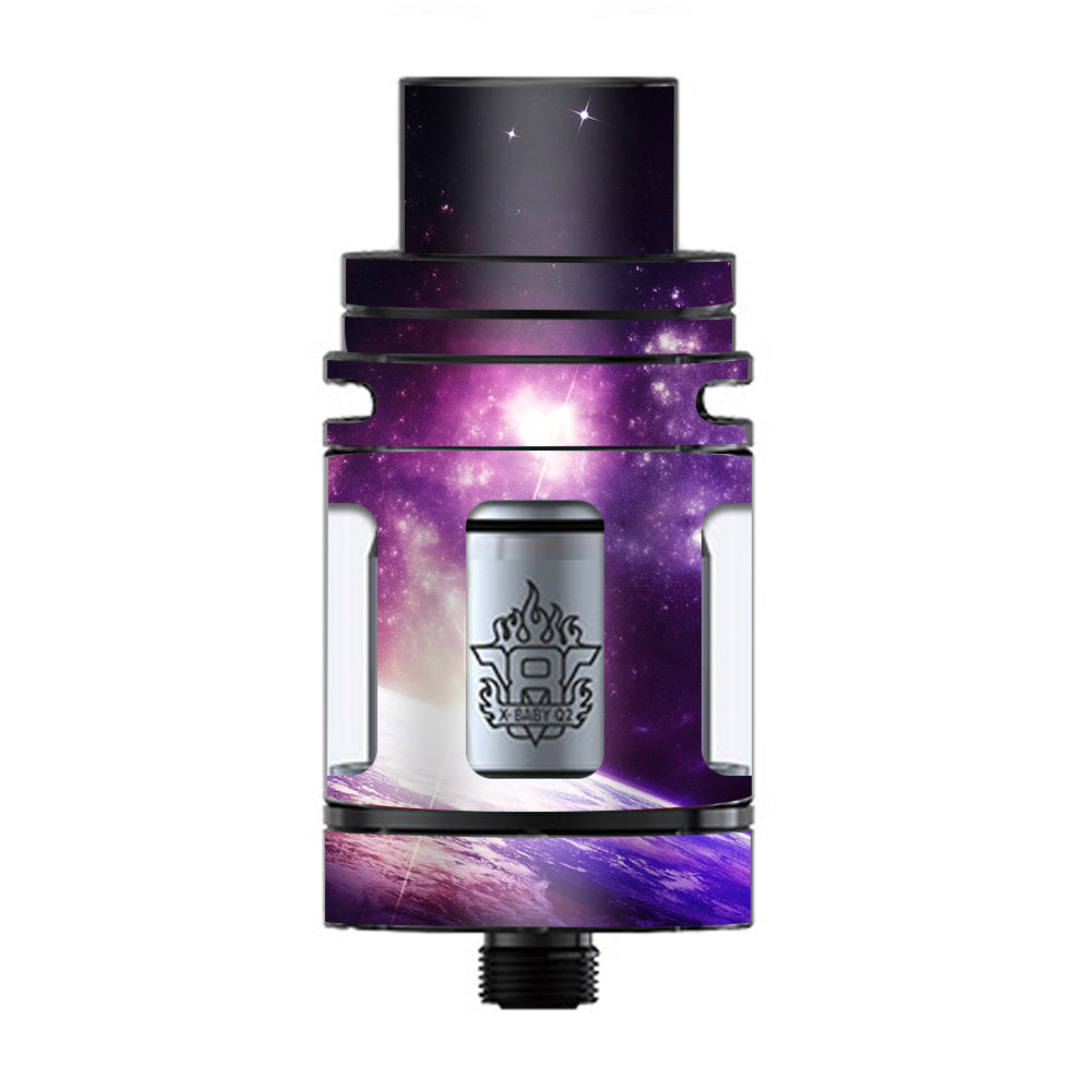  Galaxy Purple Nebula TFV8 X-baby Tank Smok Skin