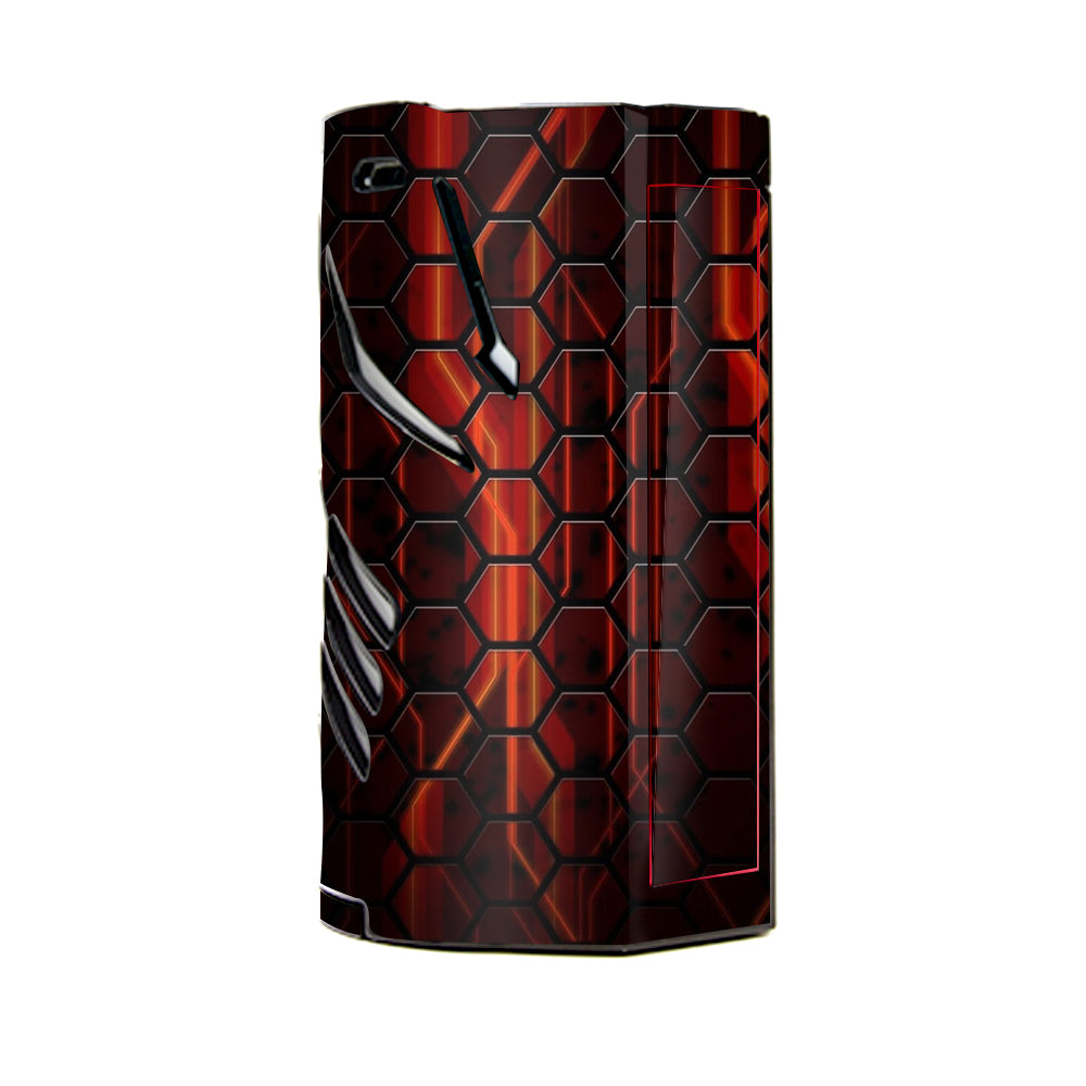  Abstract Red Metal  T-Priv 3 Smok Skin