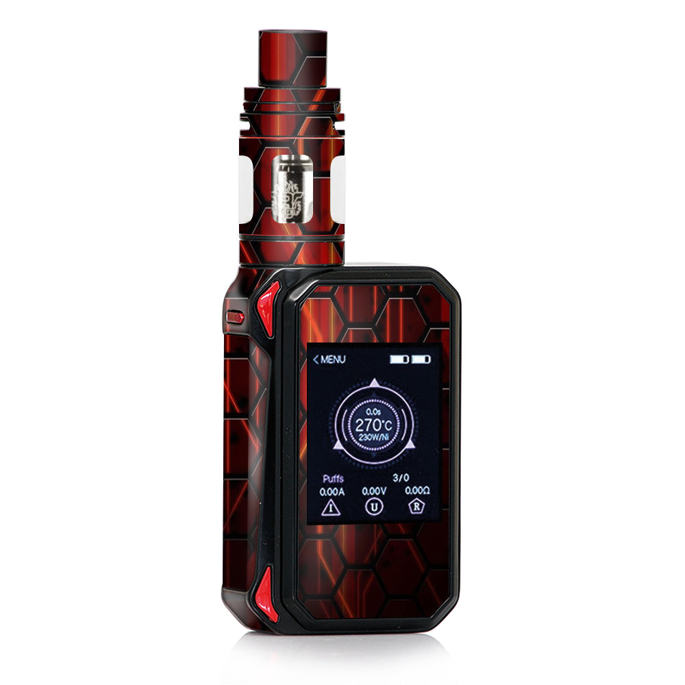  Abstract Red Metal  Smok G-priv 2 Skin