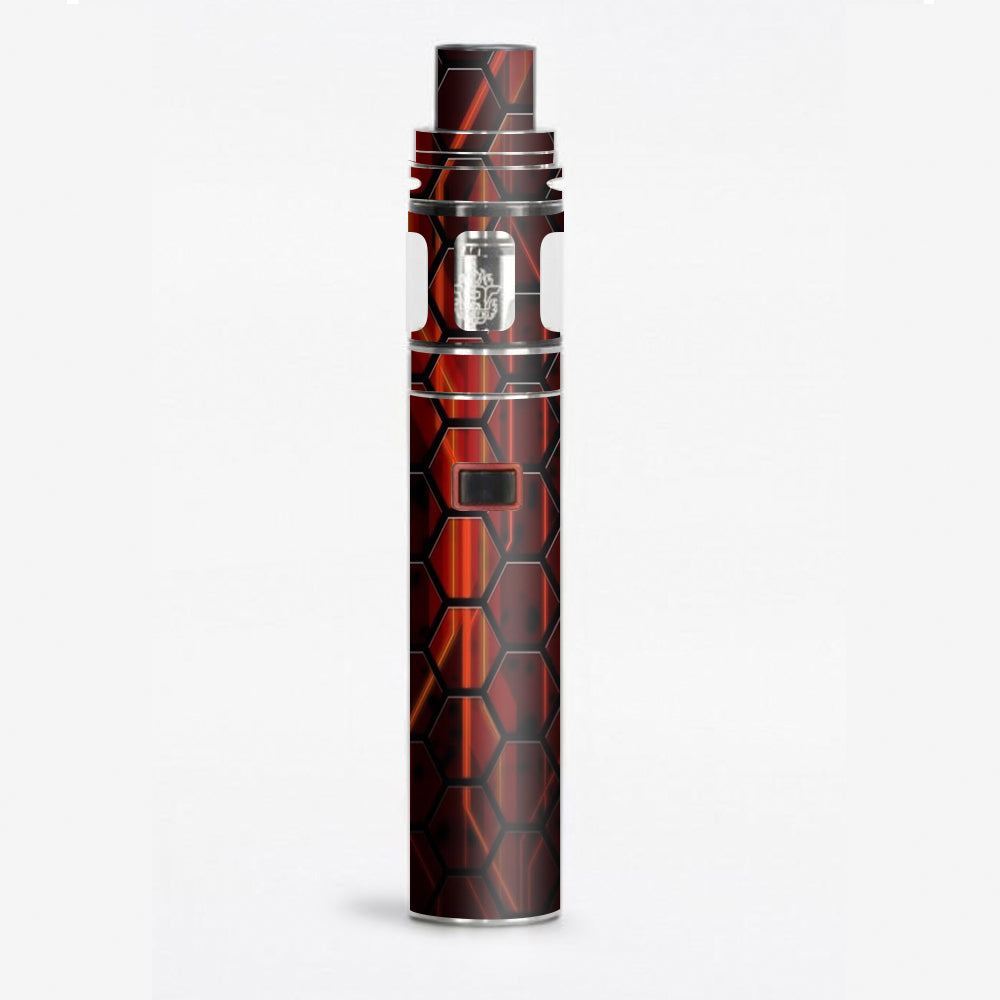  Abstract Red Metal  Smok Stick X8 Skin