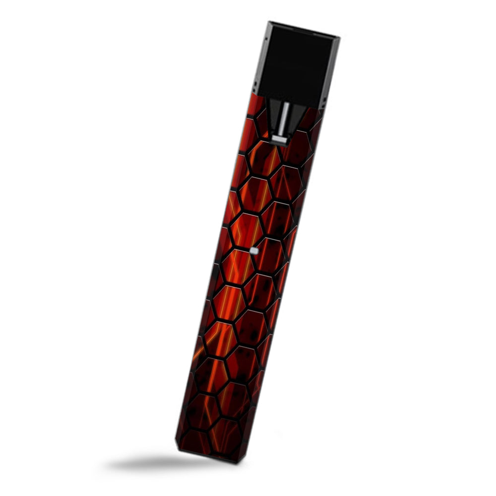  Abstract Red Metal  Smok Fit Ultra Portable Skin