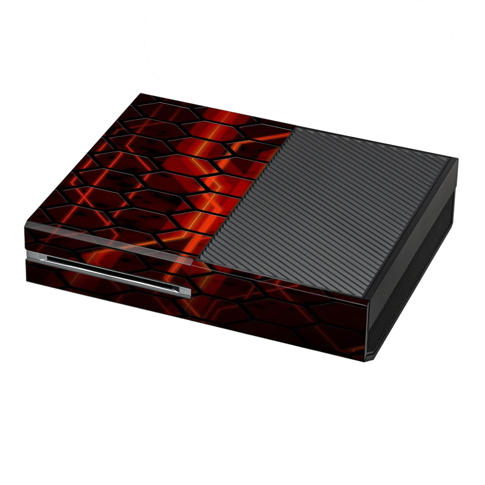  Abstract Red Metal  Microsoft Xbox One Skin