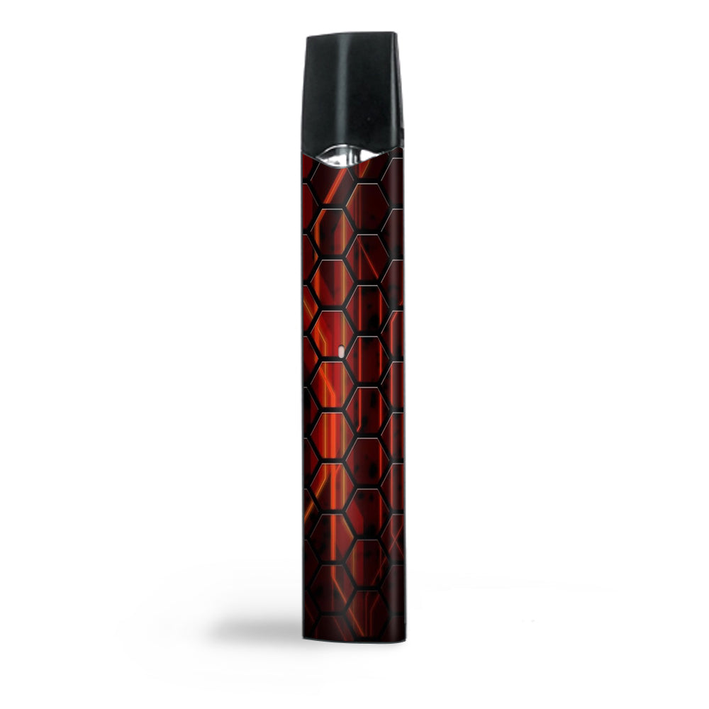  Abstract Red Metal  Smok Infinix Ultra Portable Skin