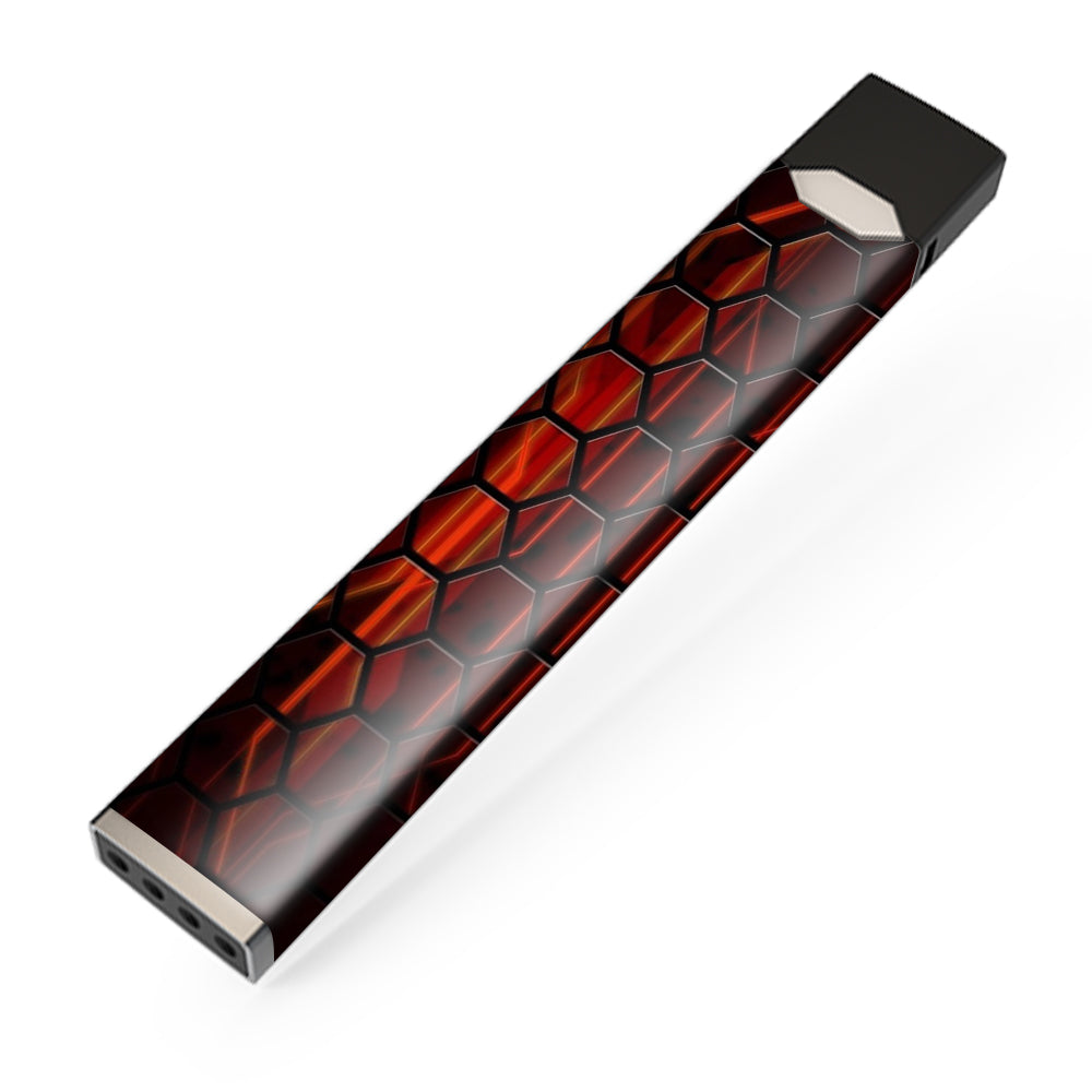  Abstract Red Metal JUUL Skin