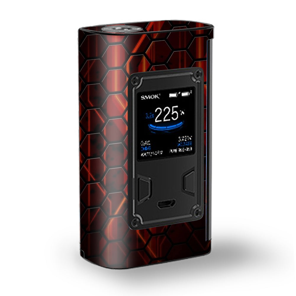  Abstract Red Metal  Majesty Smok Skin