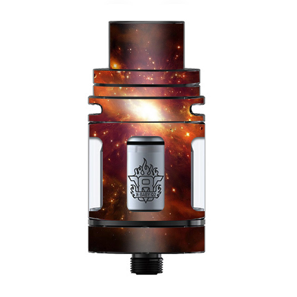  Galaxy Orange Nebula TFV8 X-baby Tank Smok Skin