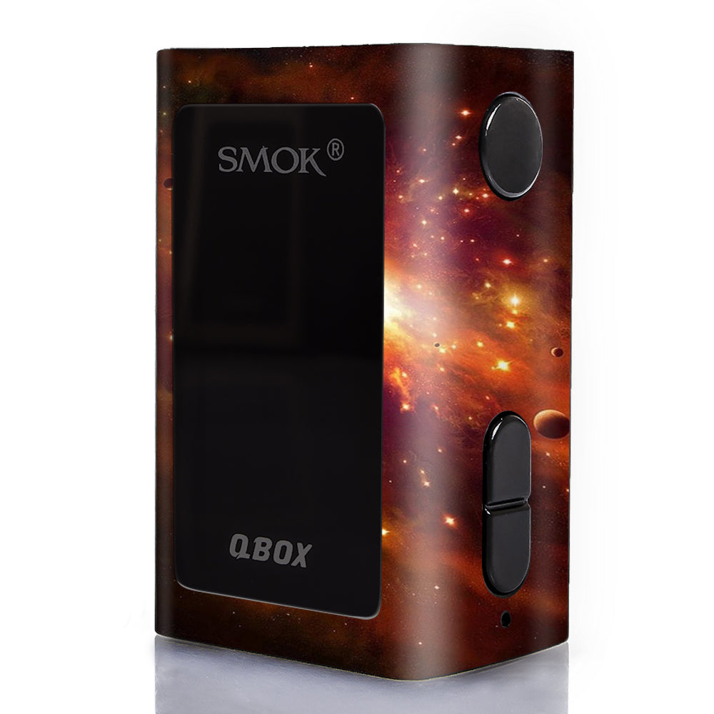  Galaxy Orange Nebula Smok Q-Box Skin