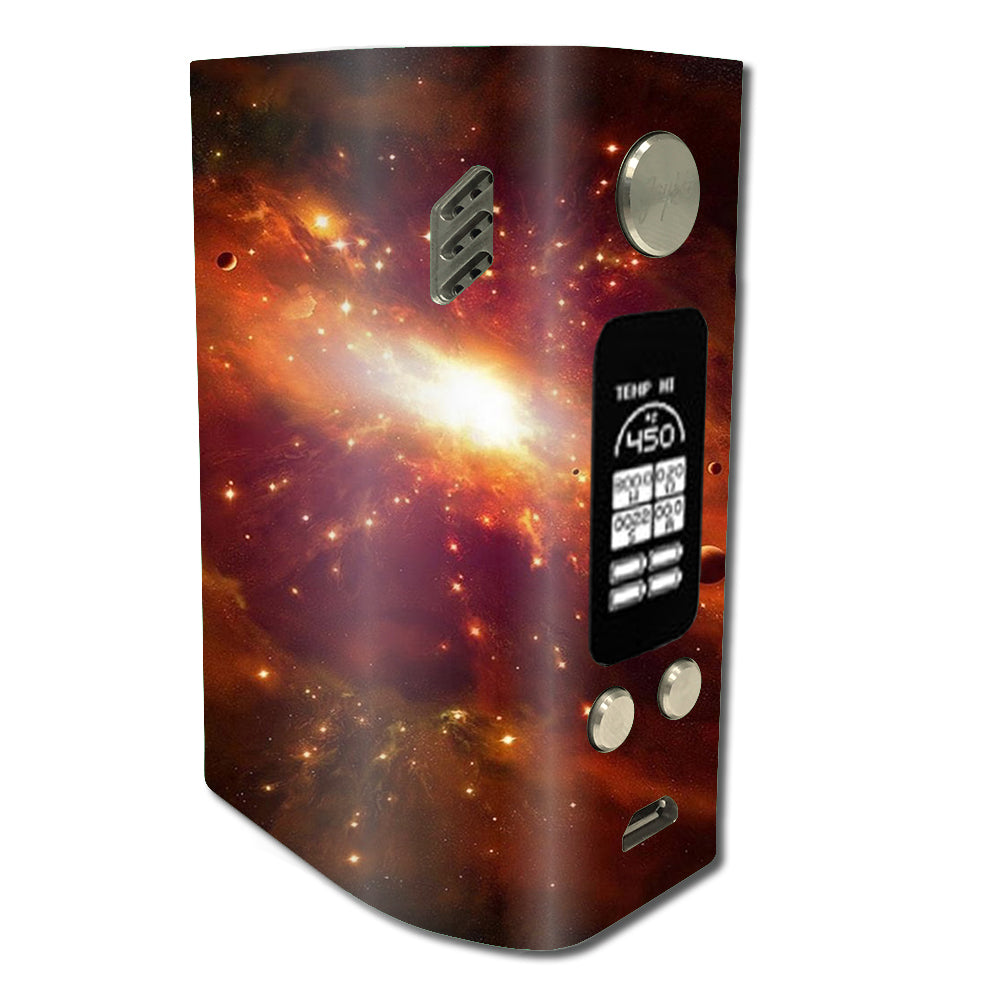  Galaxy Orange Nebula Wismec Reuleaux RX300 Skin