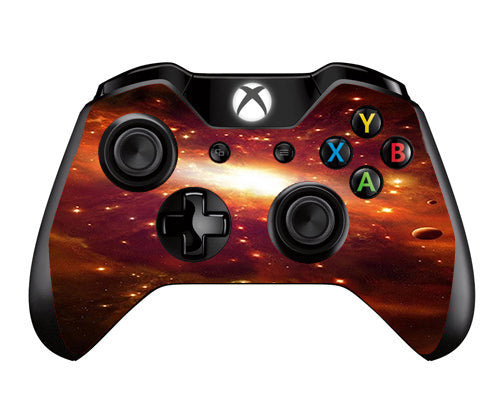  Galaxy Orange Nebula Microsoft Xbox One Controller Skin