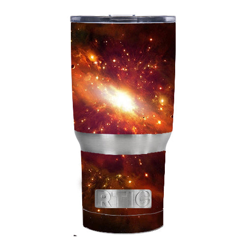  Galaxy Orange Nebula RTIC 20oz Tumbler Skin